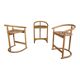 Set of 3 Almillmö bar stools, vintage German design from the 1980s.