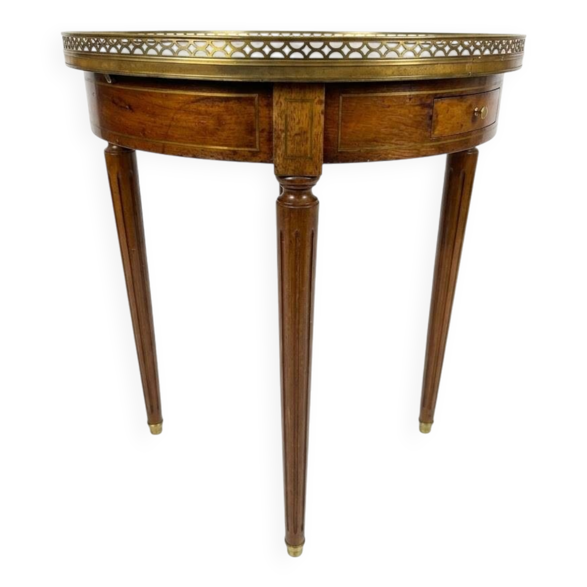 Louis XVI style bouillotte table in mahogany