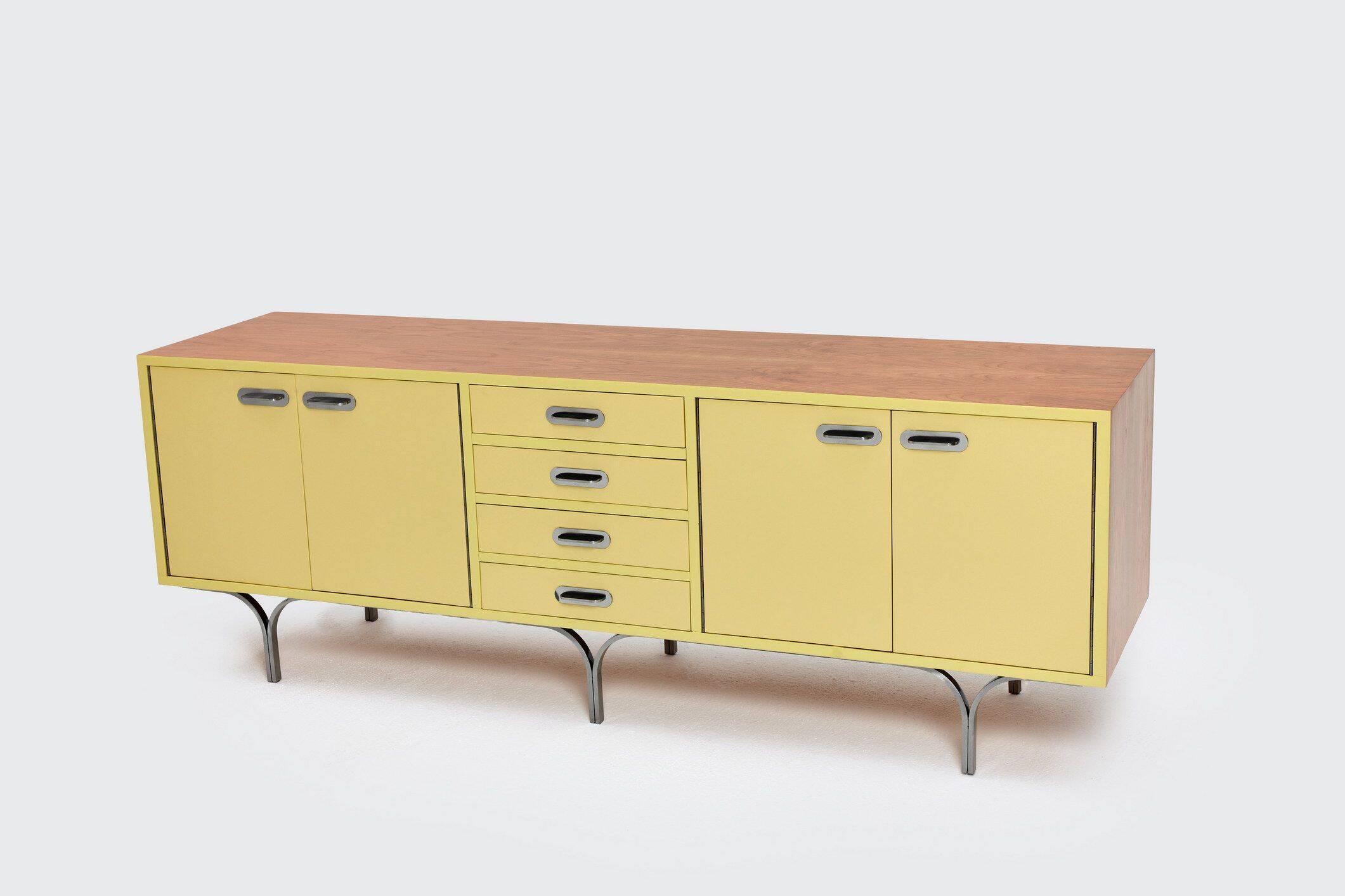 Industrial Vintage Mid-Century Sideboard, Steel, 1960s