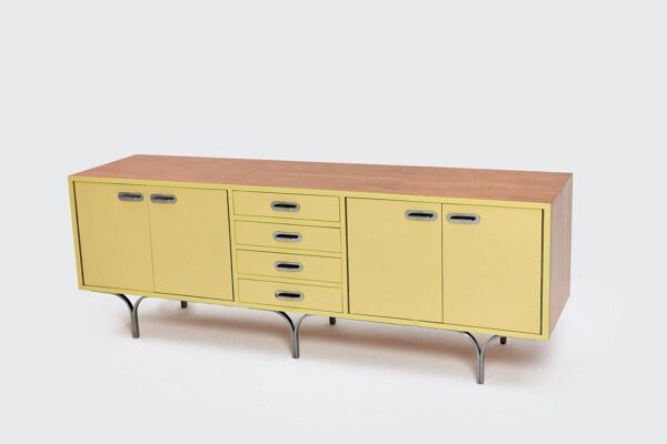 Buffet industriel vintage des années 1960, en acier