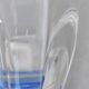 Orrefors Mayflower - Vase 8 Pétales De Cristal Reflets Bleus Vintage