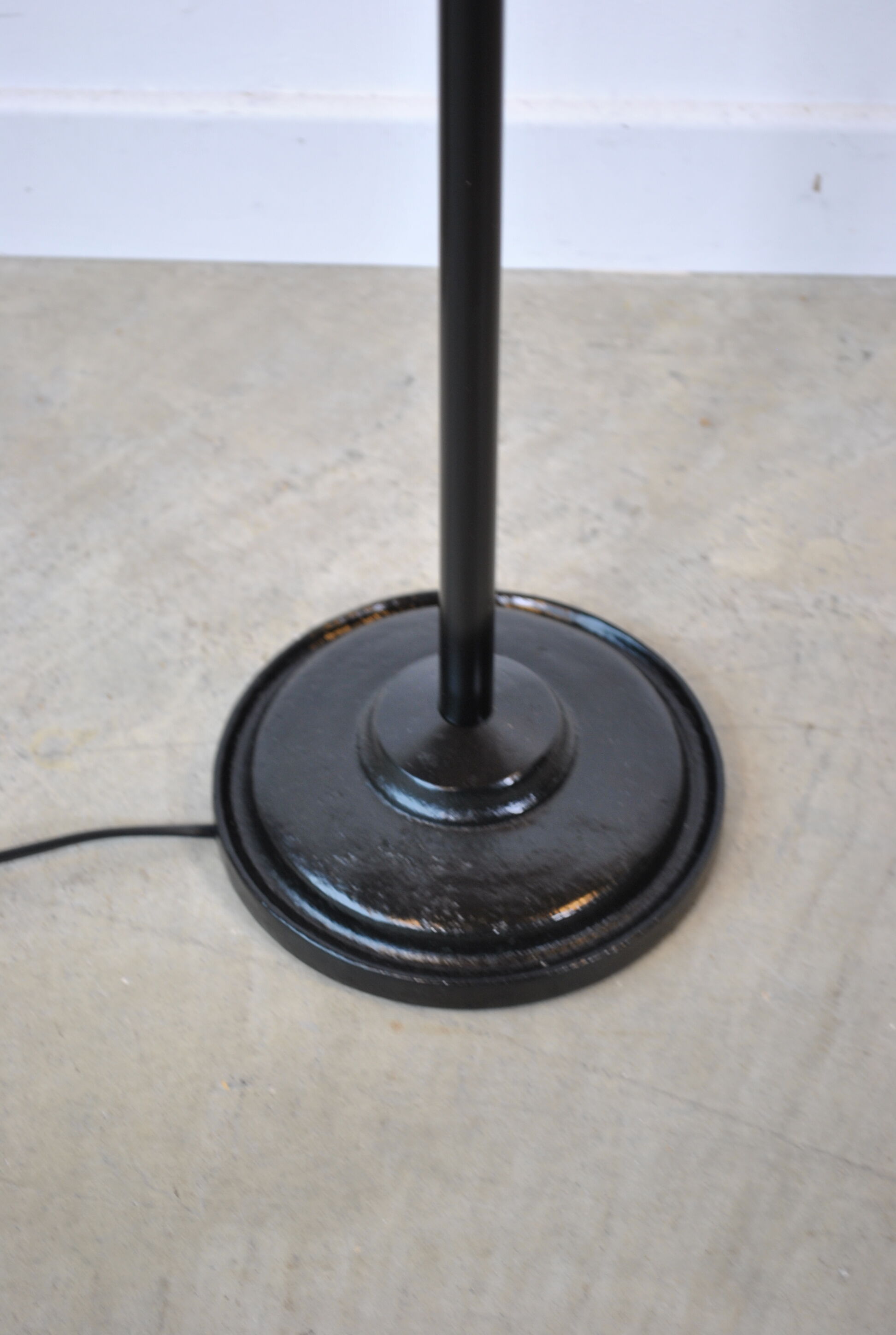 Rattan ball floor lamp 1970