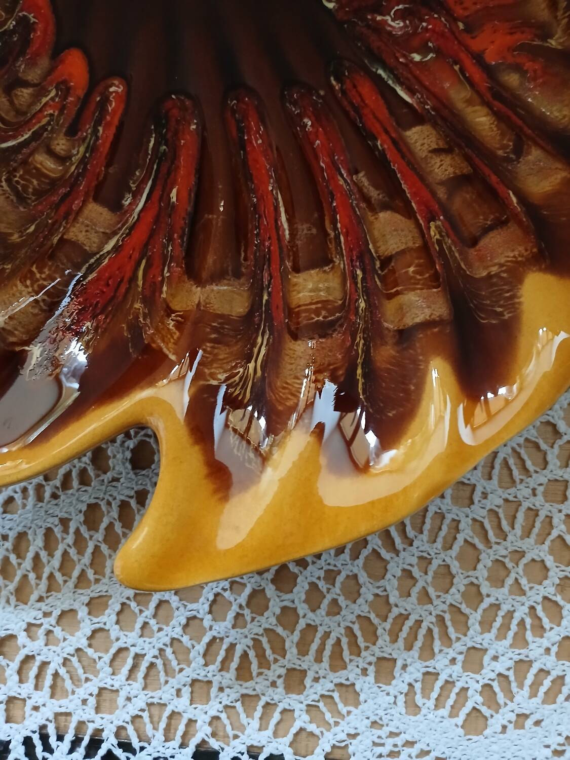 Antique fruit bowl in the Vallauris style