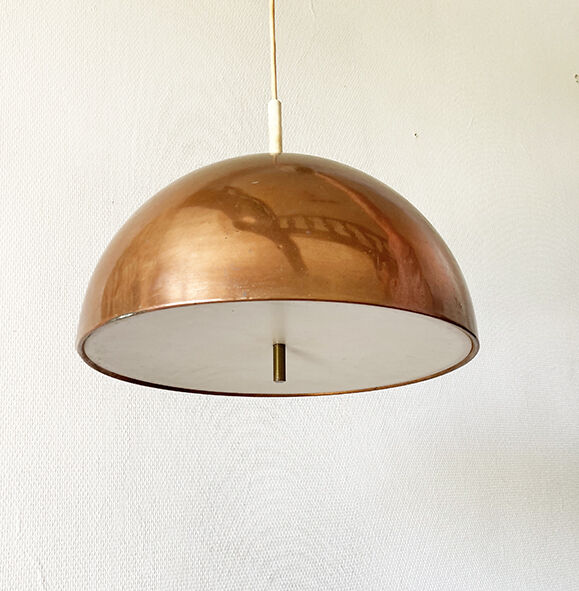 Vintage ceiling lamp 1960 copper