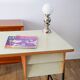 Formica, beech and black metal desk, Modernist Design, 1960