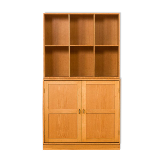 Soborg oak modular bookcase, by Christian Hvidt, Denmark, 1970s