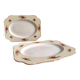 Set of two vintage English serving plates, Crown Ducal