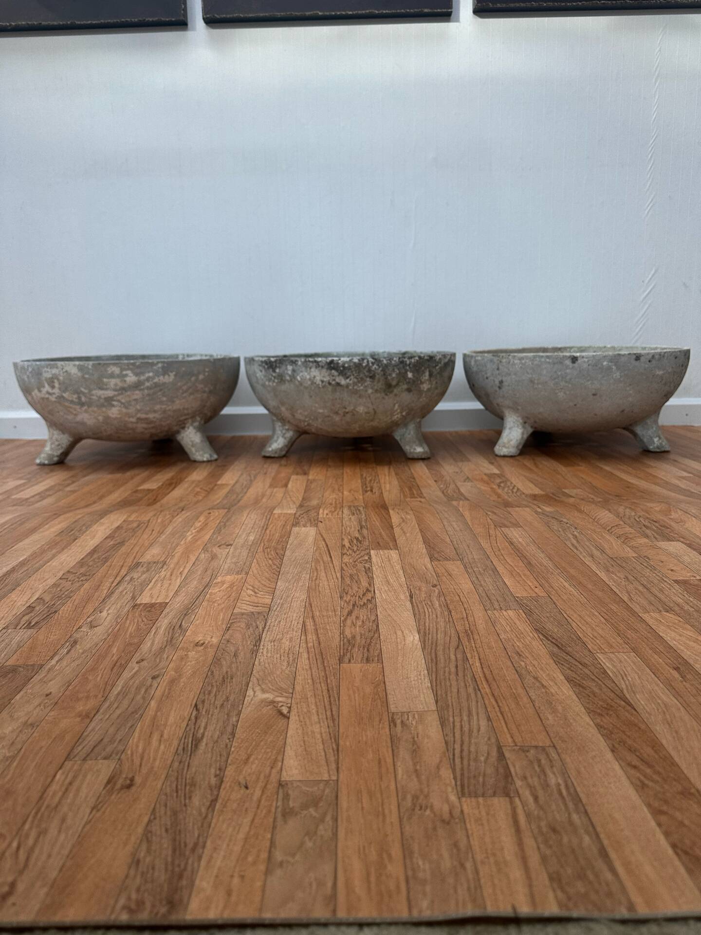 Set of 3 planters Demi-Chaudron, Willy Guhl, Switzerland - 1950/70