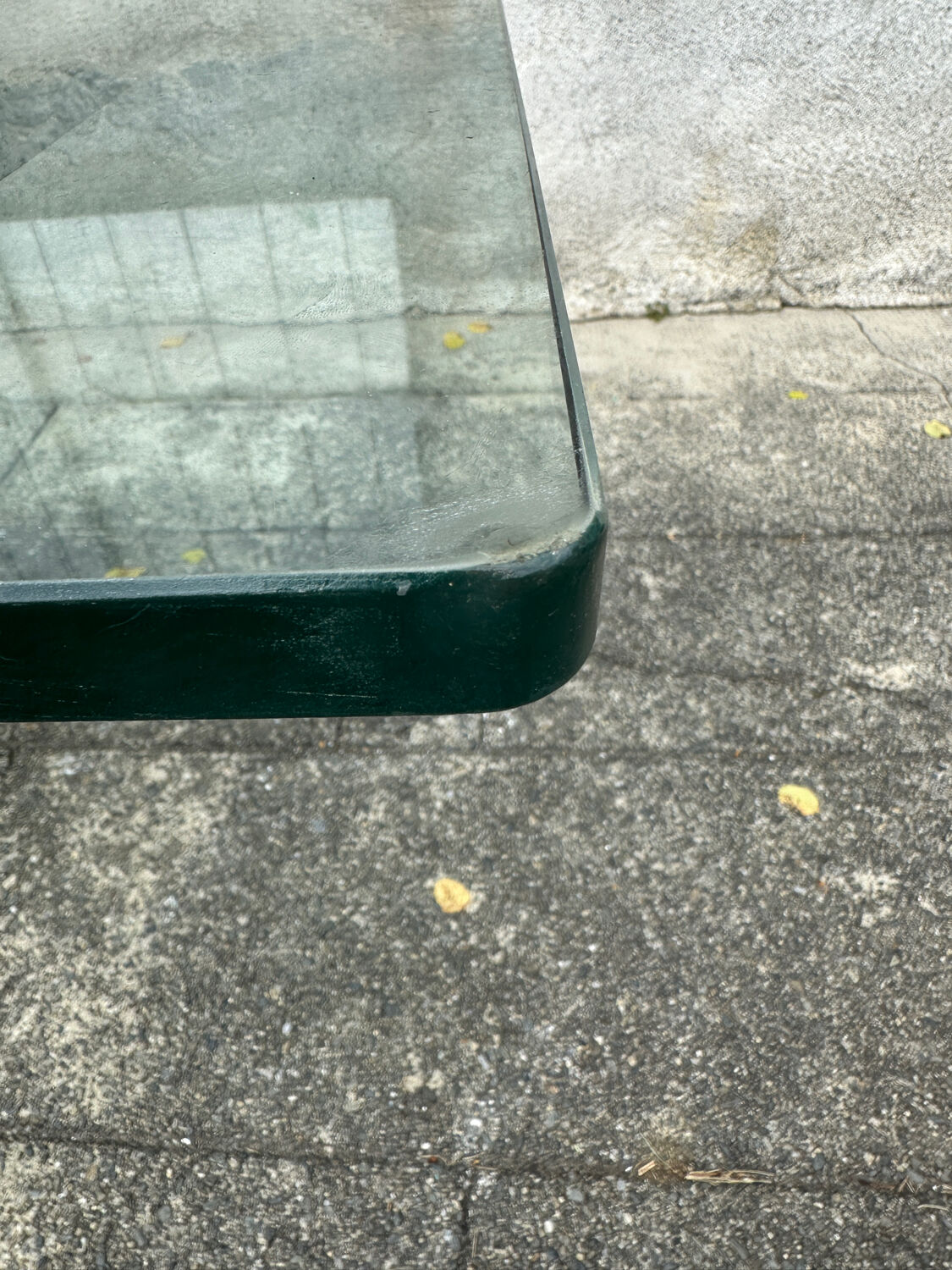 Vintage design coffee table in glass and bronze Vvv Valenti