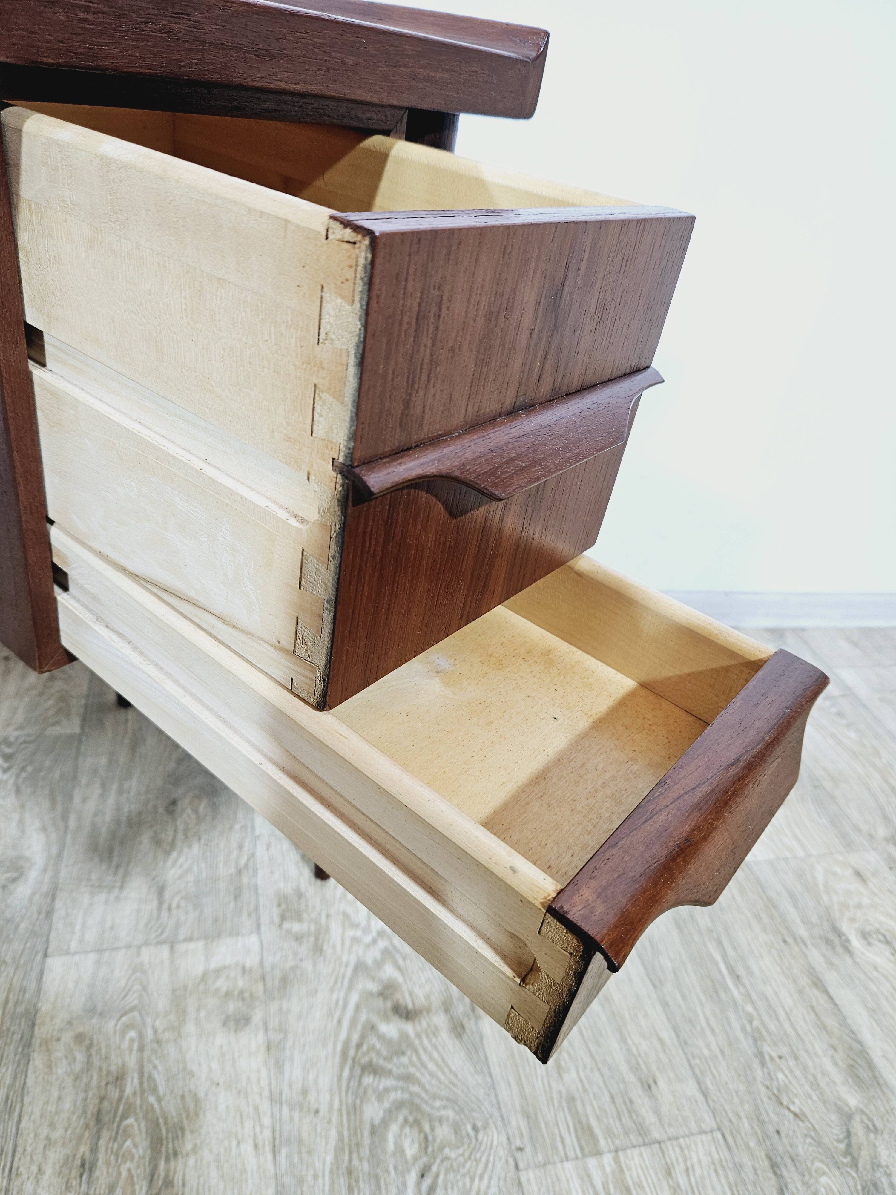 Gunnar nielsen tibergaard, toilet teak, denmark, 1960s.