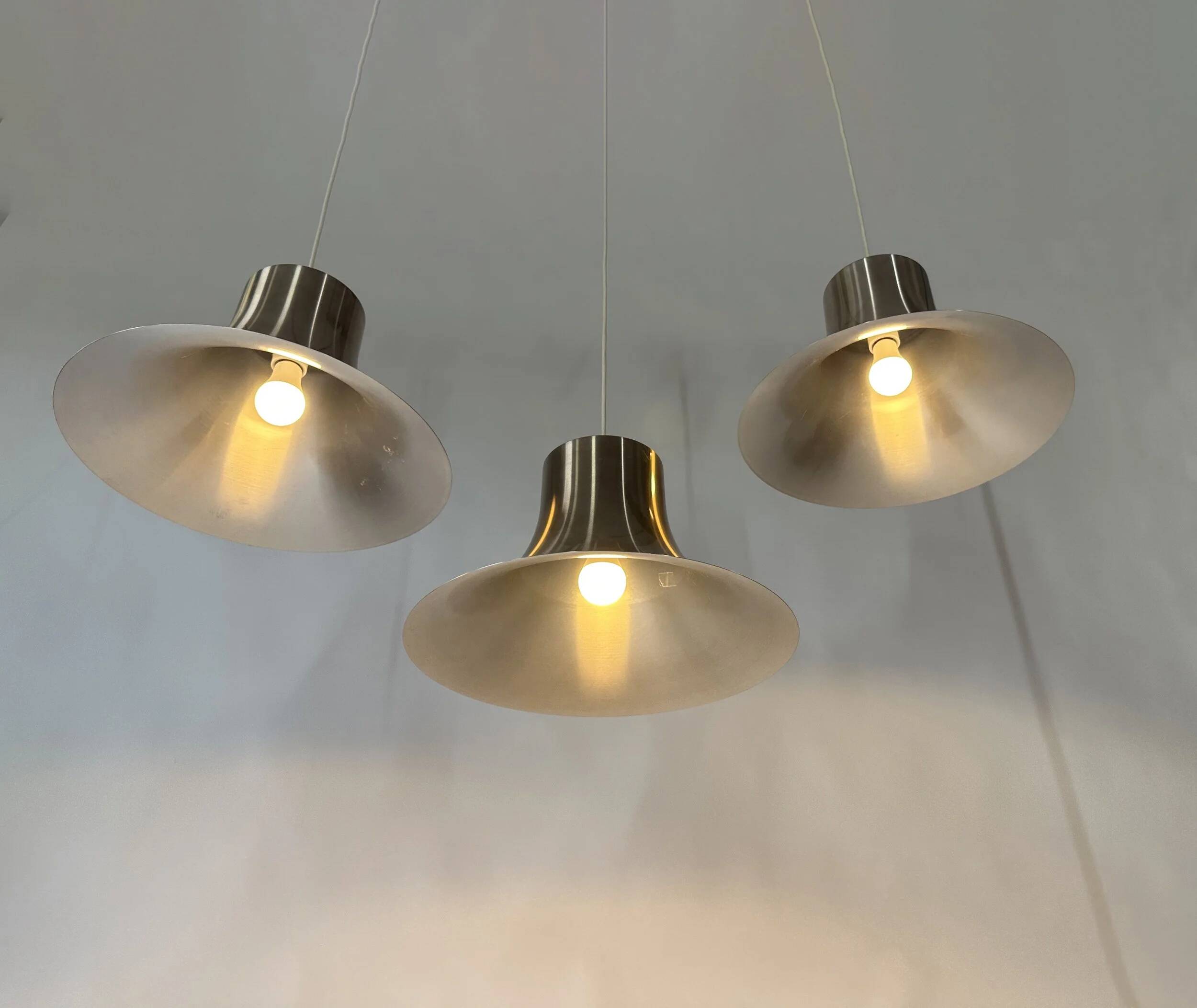 3 "Ascot" pendant lights by RAAK Amsterdam, 1960s