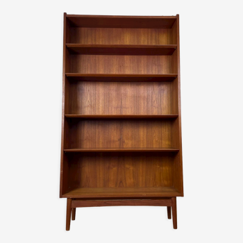 Vintage Scandinavian teak bookcase by Johannes Sorth for Nexø Møbelfabrik, 60s