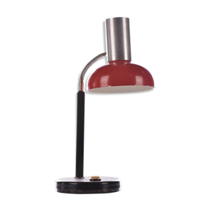 lampe de bureau industrielle vintage lampe de table rouge