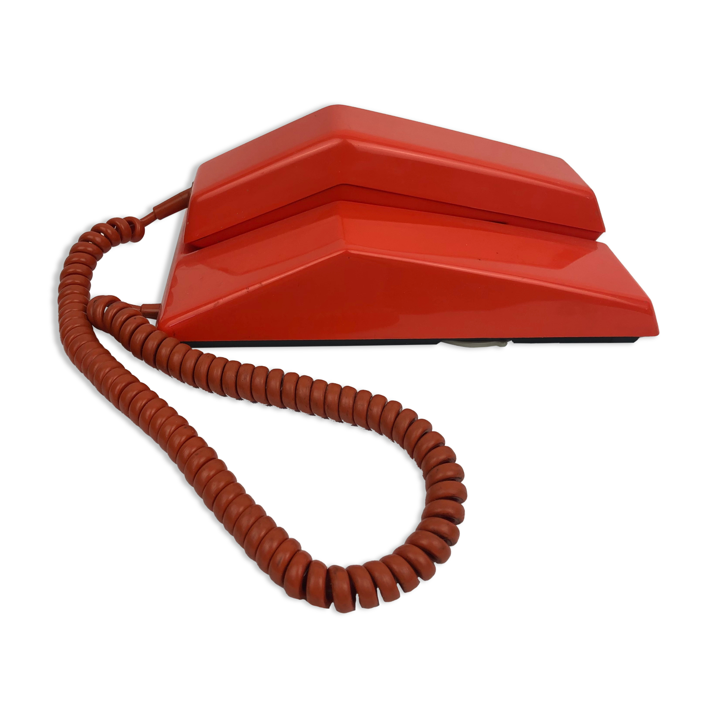 Orange 1970s phone