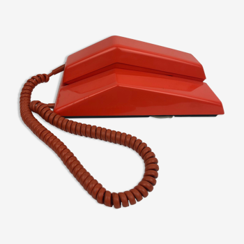 Téléphone des années 1970 orange