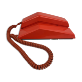 Téléphone des années 1970 orange