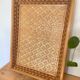 Vintage antique rectangular woven wicker tray