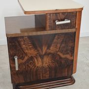 Pair of bedside tables by Jindrich Halabala for Up Zavody art deco 1950