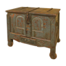 Skated wooden chest