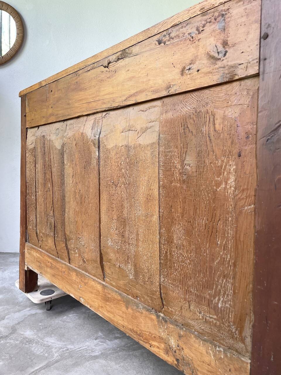 Jam cabinet, folk art furniture, oak, 19th century