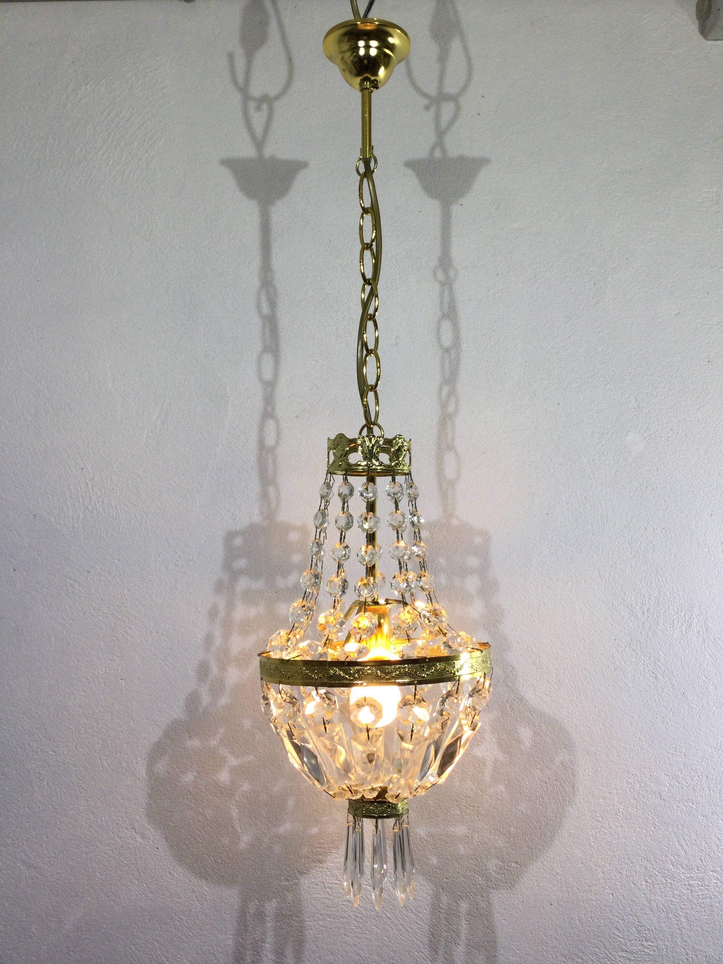 1 Light Hot Air Balloon Chandelier