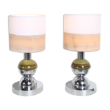 1970s pair of bedside / table lamps