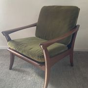 Pair of Scandinavian armchairs De Ster Gelderland in teak 60s