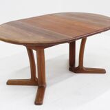 Vintage Dyrlund Danish round dining table teak
