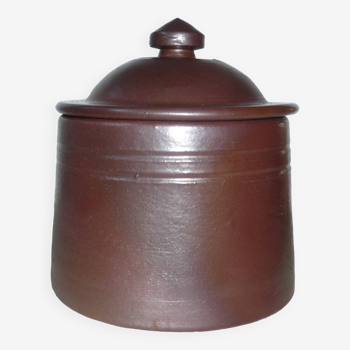 Stoneware butter pot