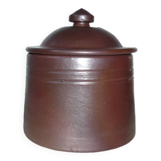 Stoneware butter pot