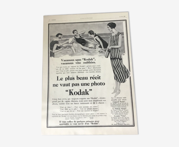 Publicité vintage à encadrer kodak