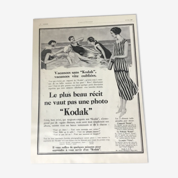 Vintage advertising to frame kodak