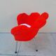 Chaise moumoute enfant vintage forme de fleur