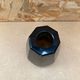 Antique daum nancy octagonal vase brown glass made in france 1930 vintage