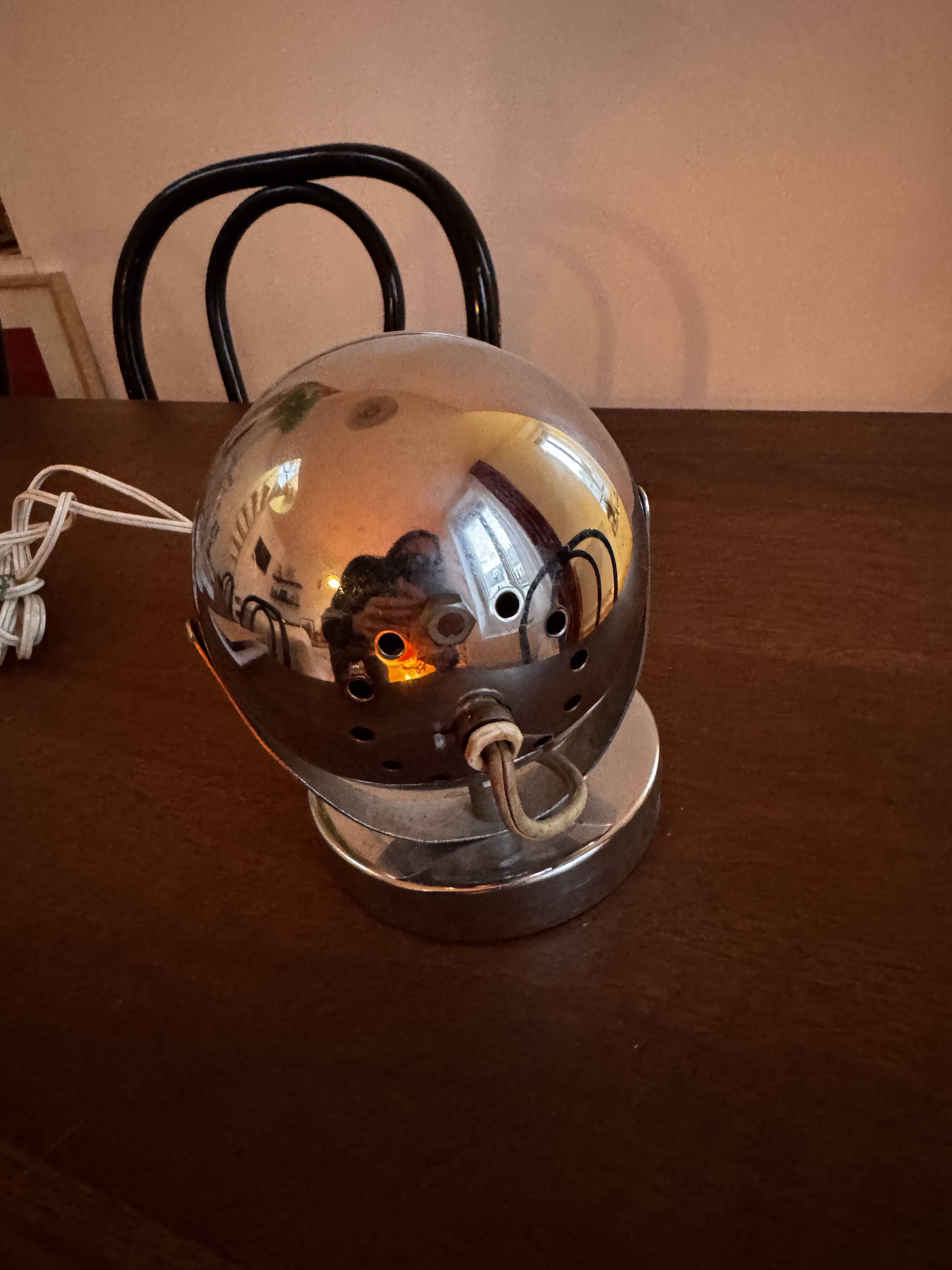 Adjustable chrome spot lamp Space Age – 1970s