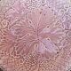 Set of 3 pink vine leaf plates Salins
