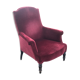 Bordeaux velvet english armchair