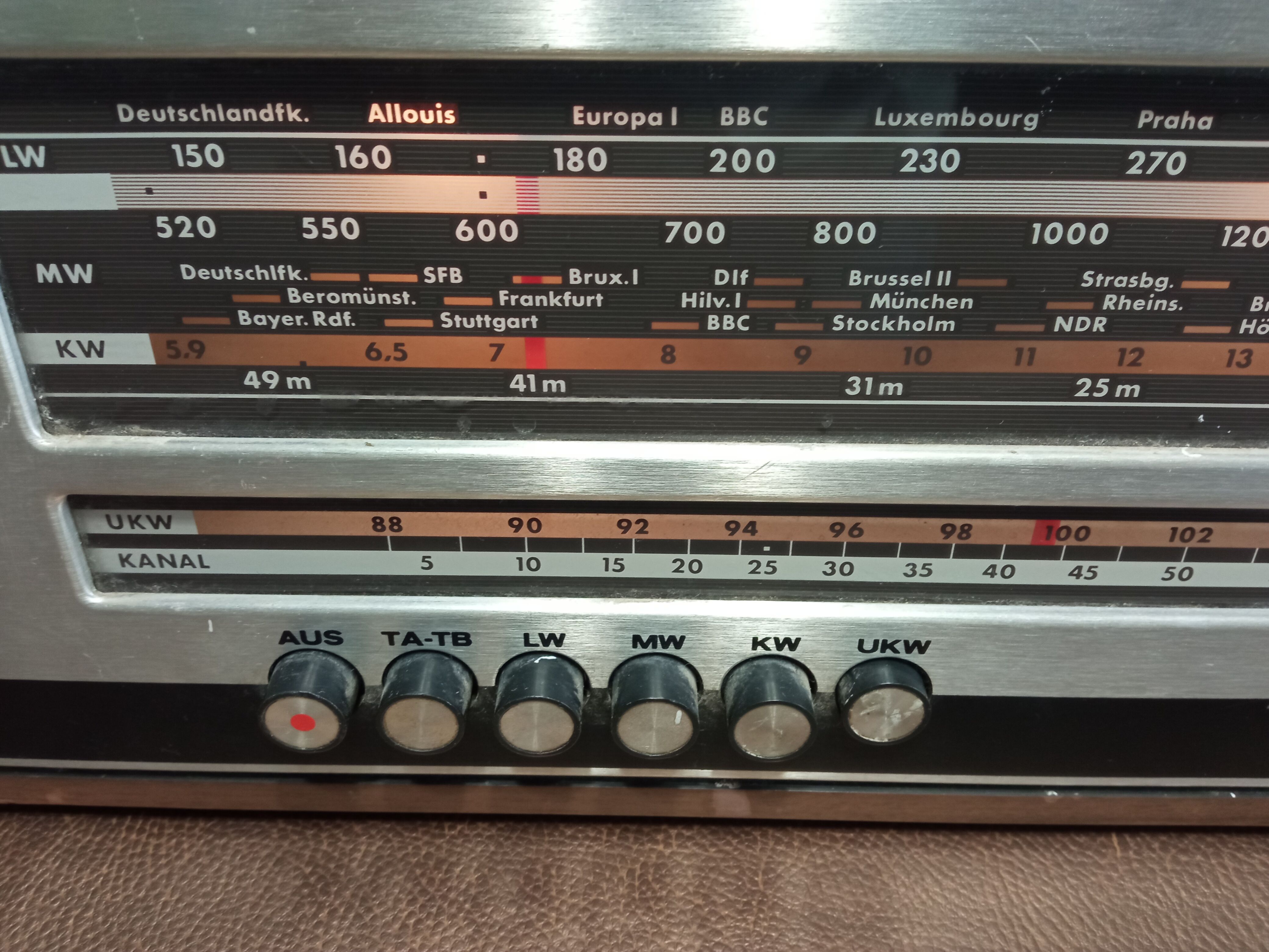Amp tuner telefunken vintage model gavote 1691