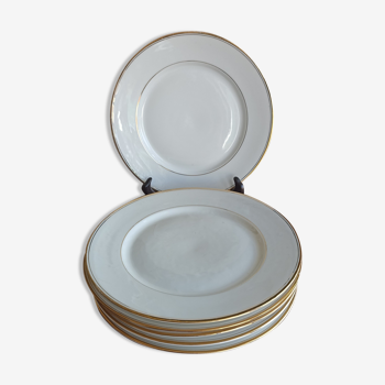 6 Villedieu porcelain dessert plates