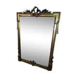 Old mirror in gilded stucco - 100x70cm