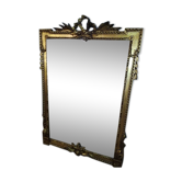 Old mirror in gilded stucco - 100x70cm