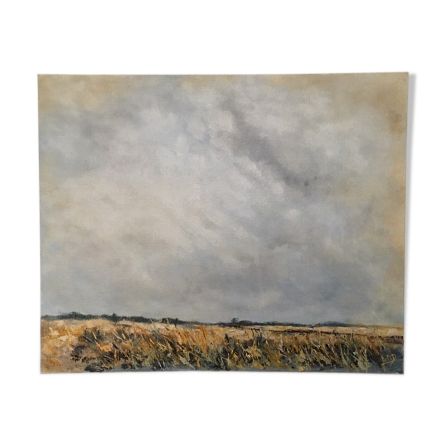 Table signed large sky and field