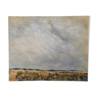 Table signed large sky and field