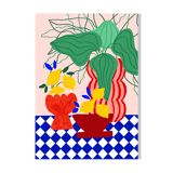 Blue tiles & lemons