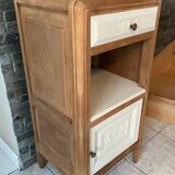 Art Deco bedside, grey marble