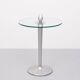 Post Modern Round Glass side table 1980s