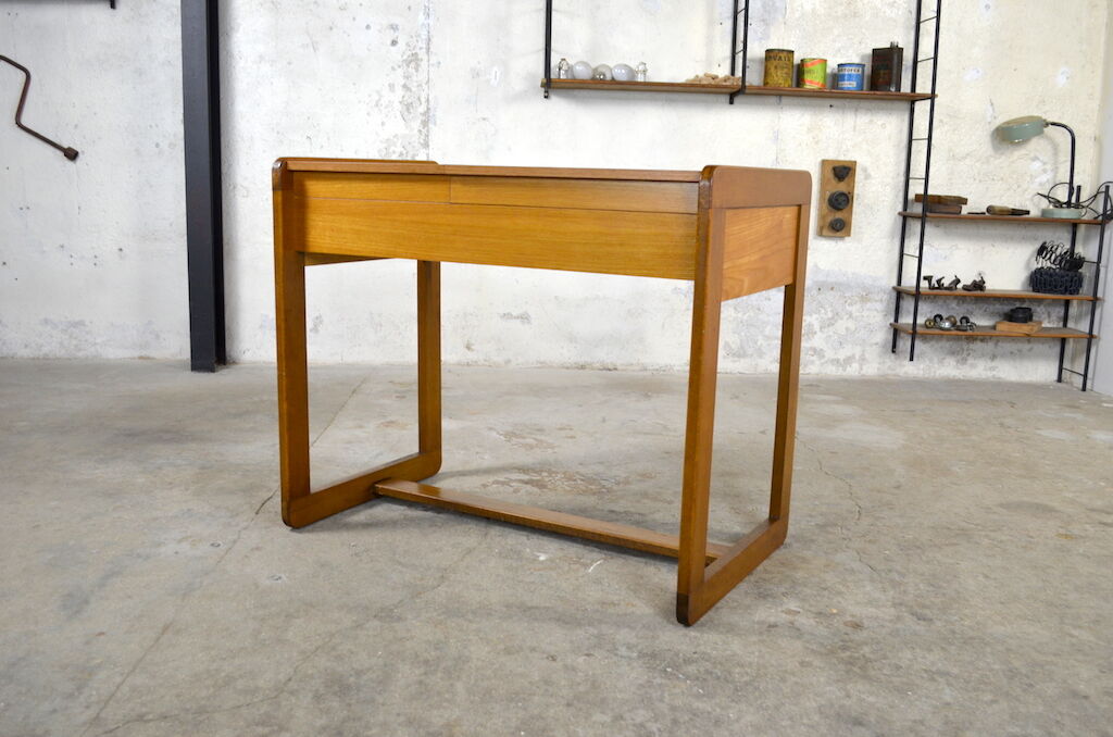 Vintage yann blond wooden desk 1960 / 1970