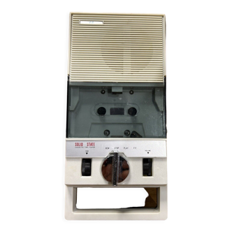 Cassette player solid state, vintage K7 player, transistorized