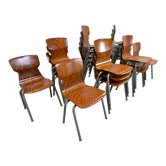 Lot 22 chairs obo eromes honey, 70s, holland