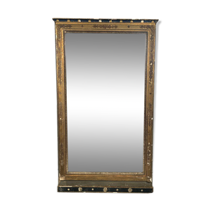 Miroir de cheminée bois
